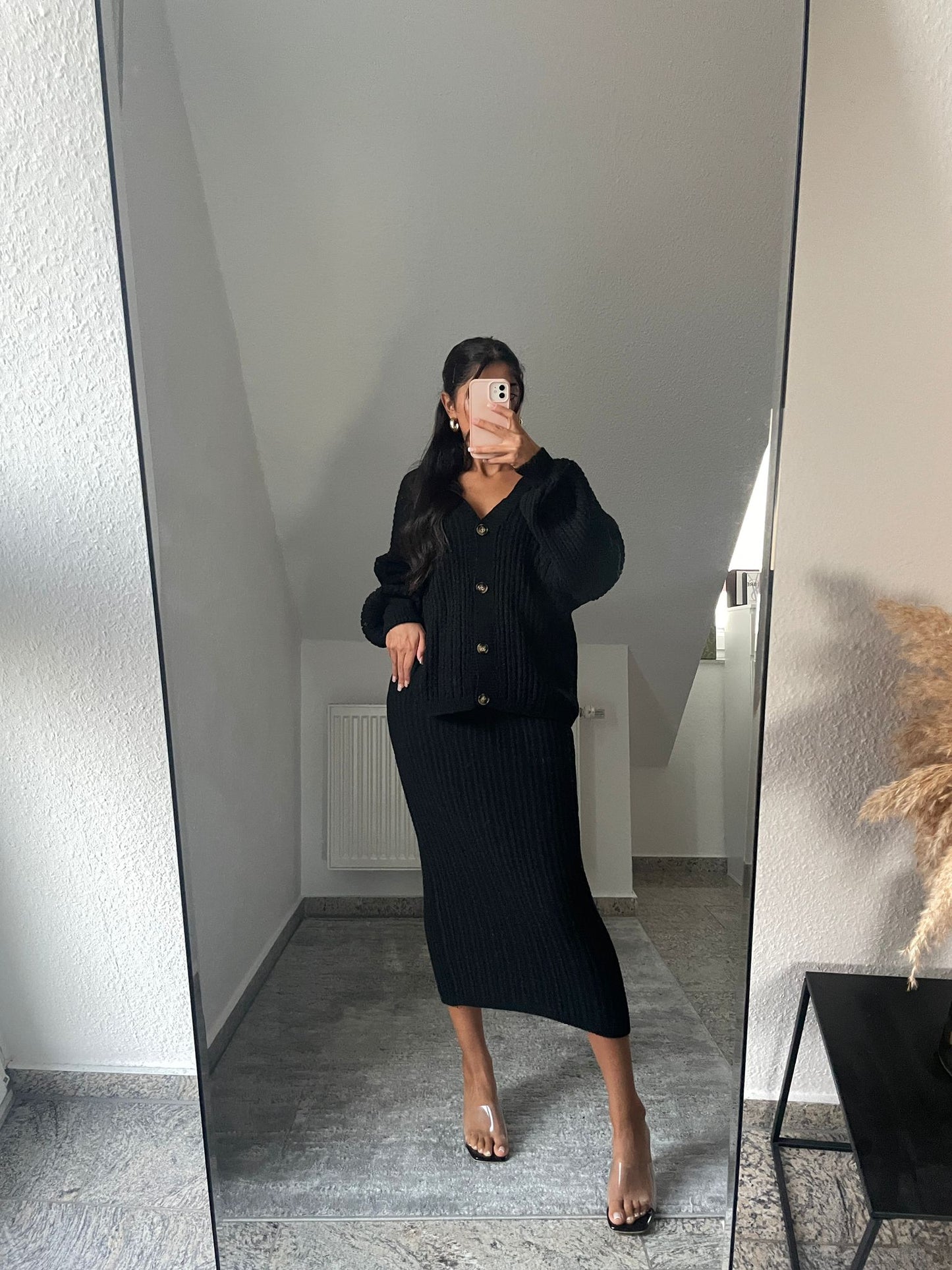 2 Teiler Midirock + Strickjacke