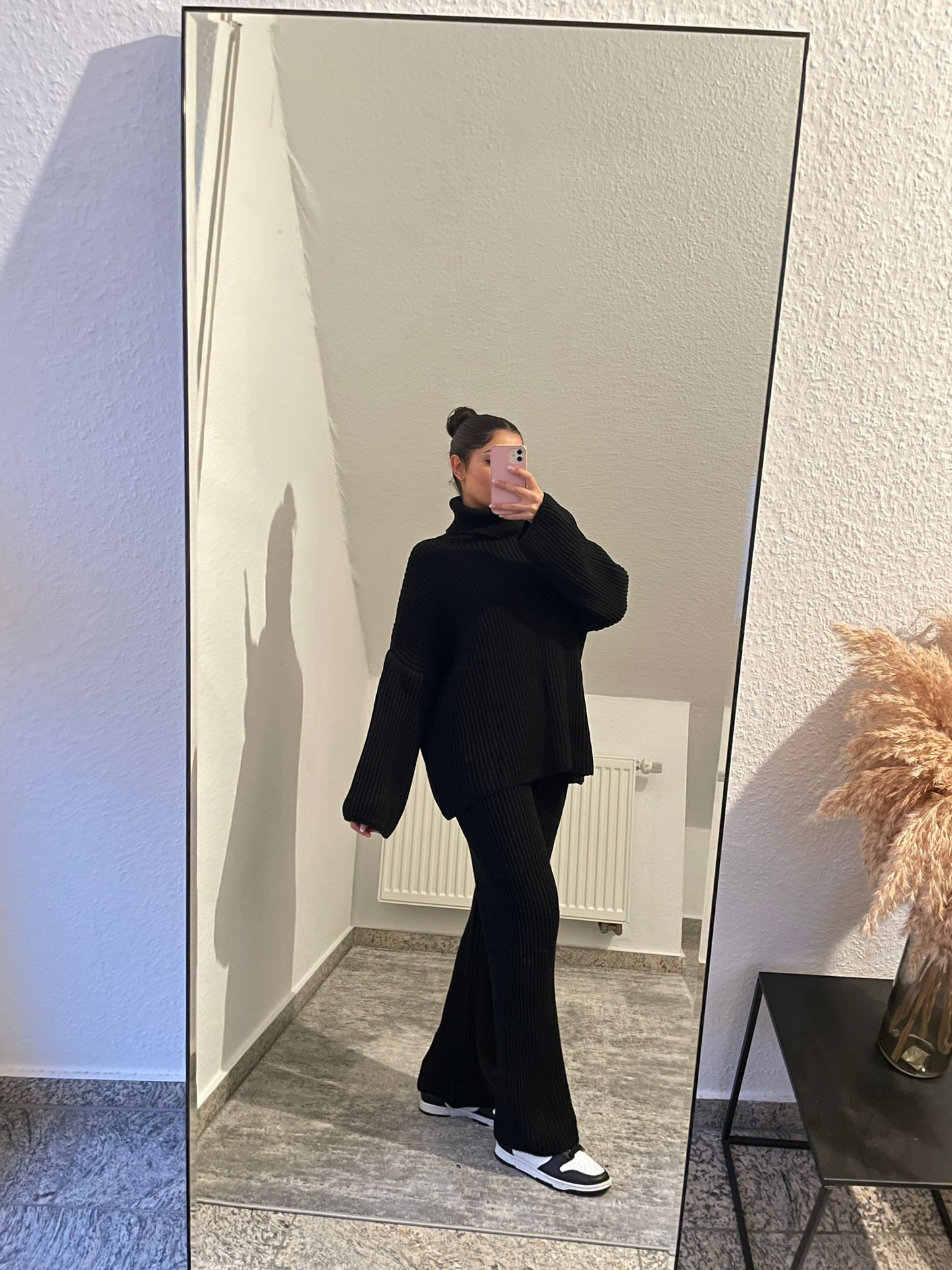 Gerippter 2 Teiler mit Rollkragen
