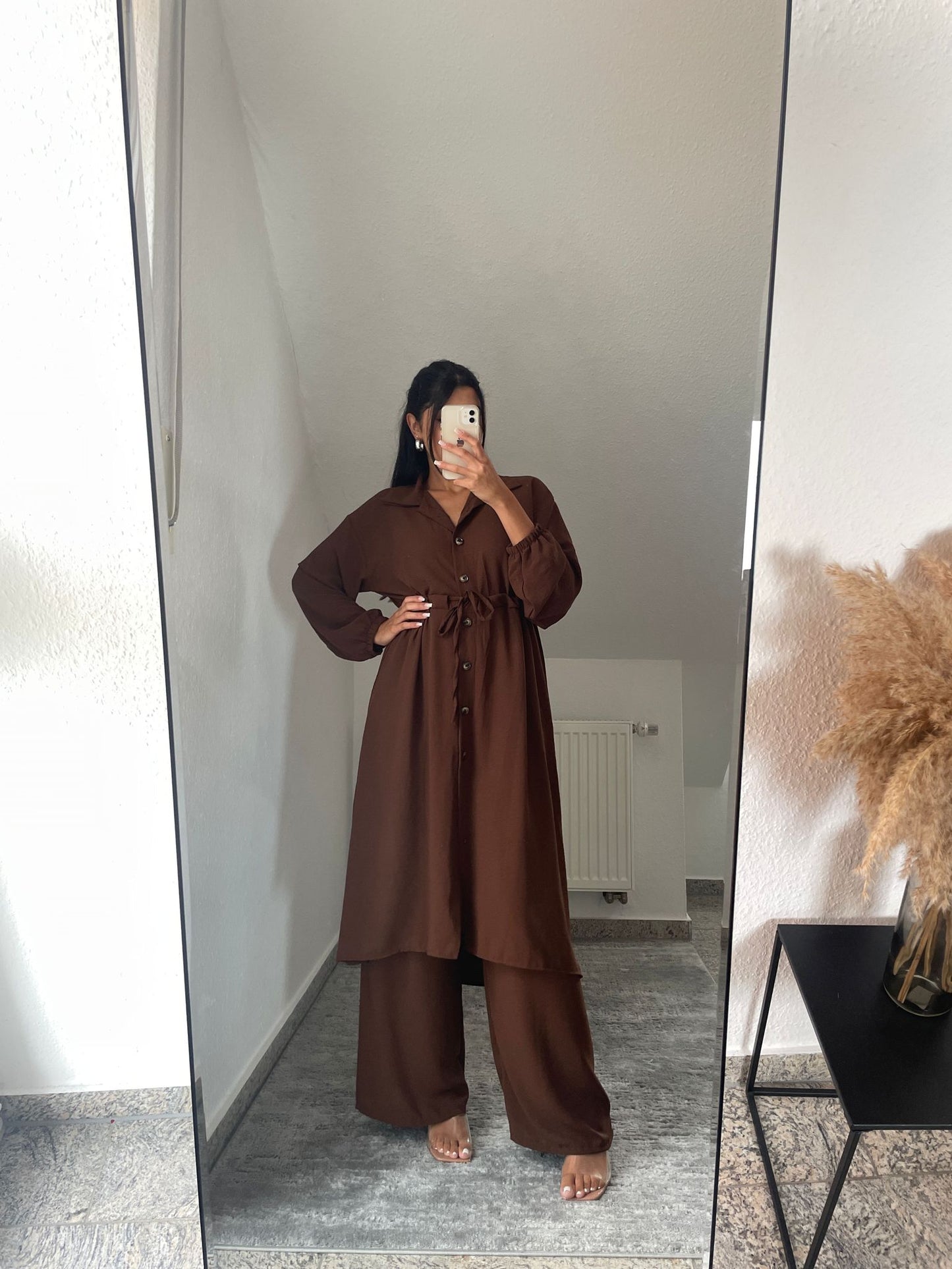 2 Teiler lange Bluse + Breite Hose