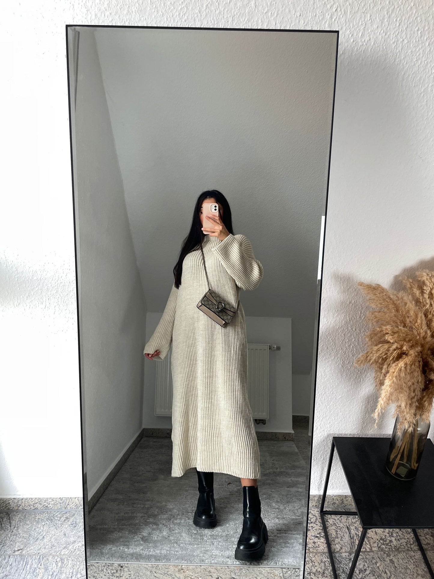 Maxi Strickkleid