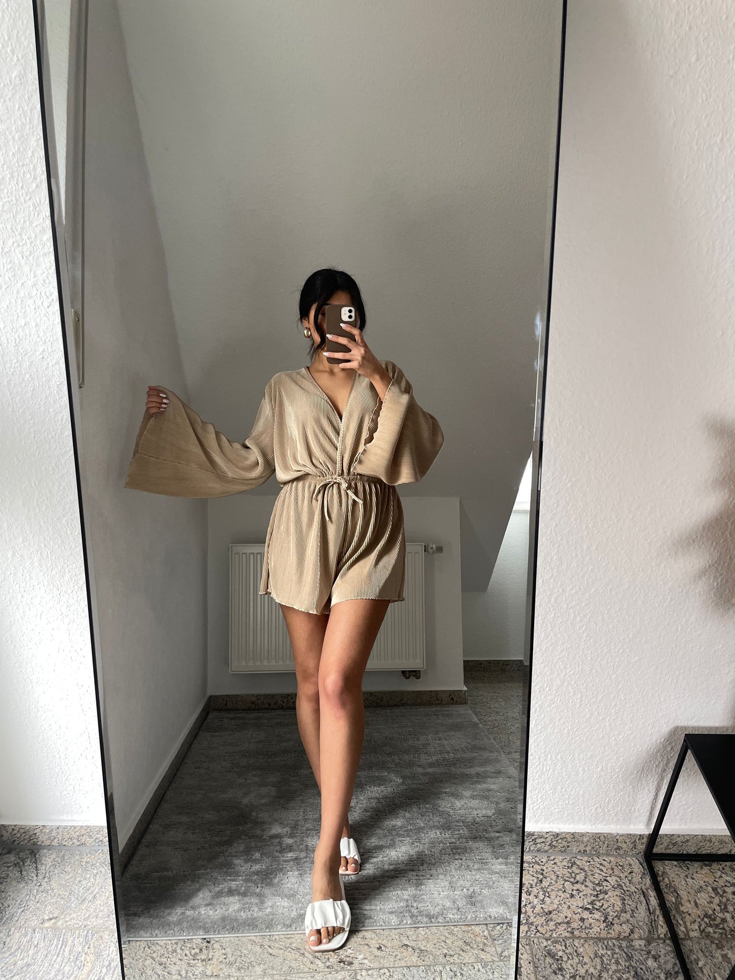 Plissierter Jumpsuit