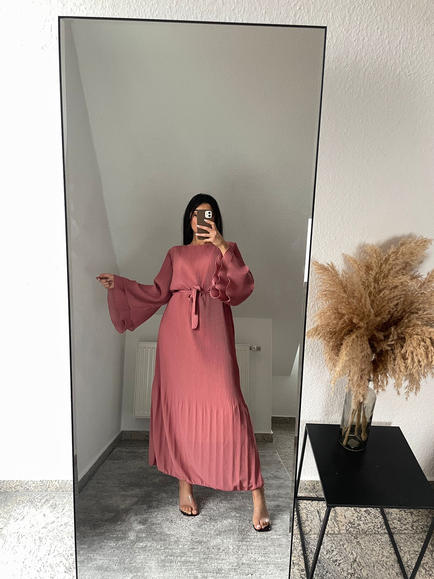 Maxi Wickelkleid mit Fledermausärmel