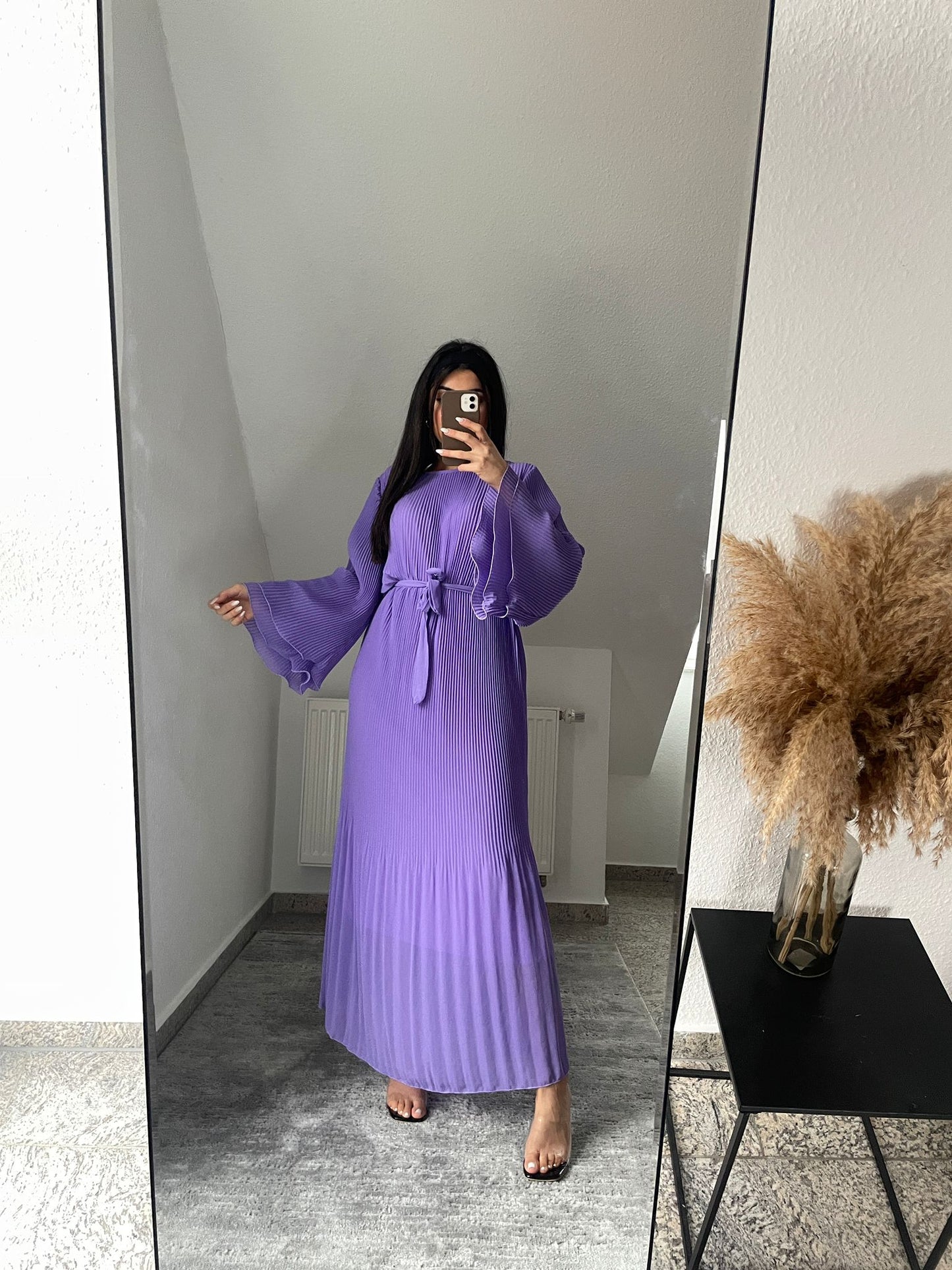 Maxi Wickelkleid mit Fledermausärmel