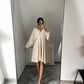 A-Linie Kleid mit V-Ausschnitt